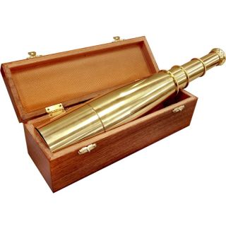 Barska 18x50 Collapsible Brass Spyscope with Storage Chest Multicolor   AA10612