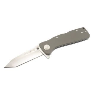 SOG Knives TWI201 Twitch XL Tanto Blade Folding Knife Satin Polish w/Graphite Handle