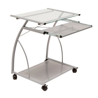 Studio Designs Silver/clear Glass L Cart