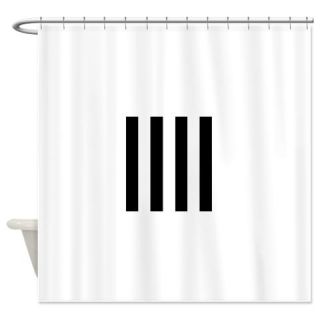  Black and White Striped Shower Curtain  Use code FREECART at Checkout