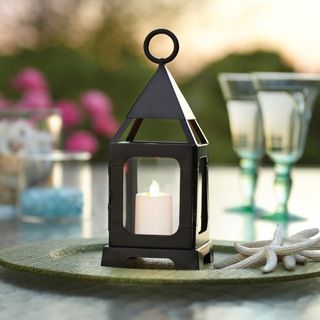 Sarah Peyton Decorative Lantern W/flameless Led Candle  Small
