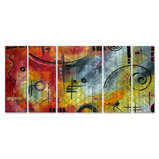 Megan Duncanson Joy And Happiness Metal Wall Art (LargeSubject AbstractMedium MetalImage dimensions 24 inches high x 56 inches wide x 1 inches deepOuter dimensions 24 inches high x 56 inches wide x 1 inches deep )