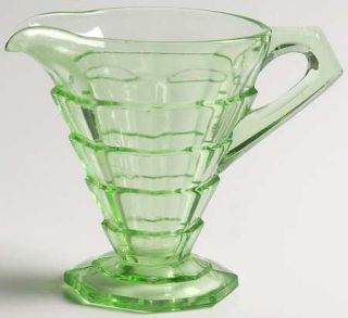 Indiana Glass Tea Room Green Creamer   Green, Depression Glass