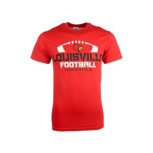 Louisville Cardinals Solar Football Outline T Shirt