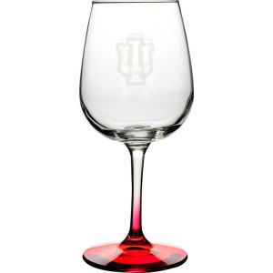 Indiana Hoosiers Boelter Brands Satin Etch Wine Glass