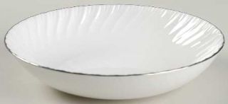 Royal Worcester Engagement Coupe Soup Bowl, Fine China Dinnerware   White,Swirl