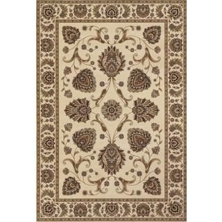 Ivory Everest Leila Rug (710 X 112) (IvorySecondary colors Bone/ clay/ crimson/ ebony/ mocha/ sagePattern FloralTip We recommend the use of a non skid pad to keep the rug in place on smooth surfaces.All rug sizes are approximate. Due to the difference 