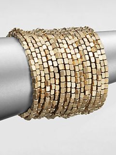 ABS by Allen Schwartz Jewelry Beaded Coil Bracelet   Gold