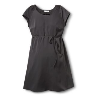 Liz Lange for Target Maternity Short Sleeve Smocked Dress   Gray S