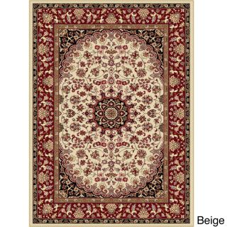 Rhythm 105390 Transitional Area Rug (93 X 126) (Varies based on option selectedSecondary Colors Beige, black, green, blueShape RectangleTip We recommend the use of a non skid pad to keep the rug in place on smooth surfaces.All rug sizes are approximate