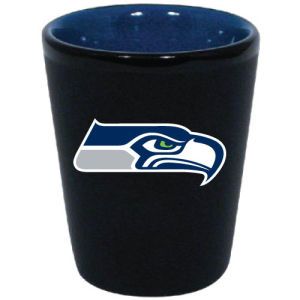 Seattle Seahawks 2 Tone Ceramic Collectors Glass