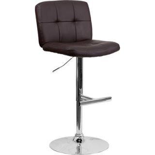 FlashFurniture Contemporary Vinyl Adjustable Height Tufted Bar Stool DS 829 S