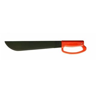12 inch Camper Orange Handle Machete (Black/orangeBlade materials SteelHandle materials SteelBlade length 12.5 inchesHandle length 5.5 inchesWeight 1.06 poundsDimensions 14 inches long x 3 inches wide x 2.5 inches highBefore purchasing this product,