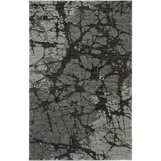 Rock Dark Grey Abstract Area Rug (53 X 75)