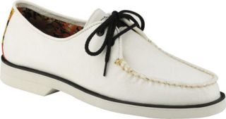 Mens Sperry Top Sider Captains Oxford Canvas   White Canvas Canvas Shoes