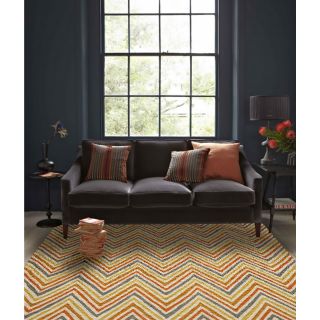 Cozumel Hand hooked Chevron Polyester Rug