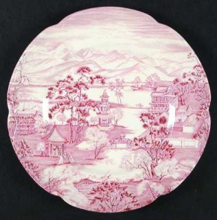 Johnson Brothers Enchanted Garden Pink Dinner Plate, Fine China Dinnerware   Pin