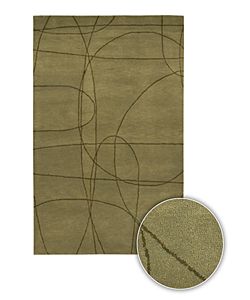 Green Hand tufted Contemporary Mandara Rug (8 X 11) (GreenPattern SolidMeasures 0.75 inch thickTip We recommend the use of a non skid pad to keep the rug in place on smooth surfaces.All rug sizes are approximate. Due to the difference of monitor colors,