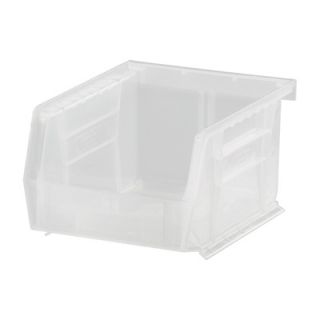 Quantum Storage Stack and Hang Bin   5in. x 4 1/8in. x 3in., Clear, Carton of