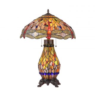 Tiffany Dradonfly Design 4 light Table Lamp