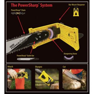 Oregon PowerSharp Bar Mount Chain Sharpening Kit   For 16in. Chain Saws, Model#
