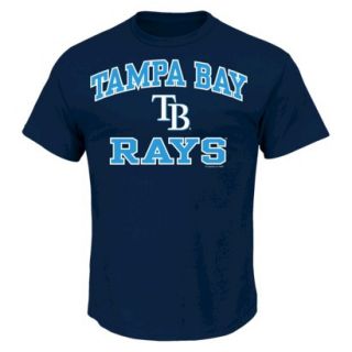 MLB Mens Tampa Bay Rays T Shirt   Navy (S)