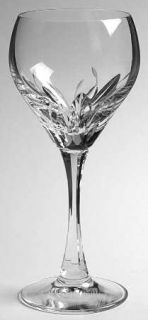 Mikasa Memory Wine Glass   Vertical Cut/Gray   Plant Cut On Bowl