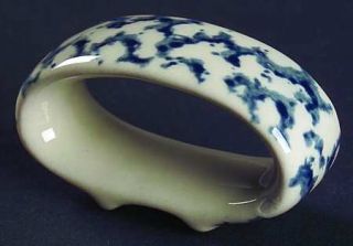 Tienshan Hearts Blue Napkin Ring, Fine China Dinnerware   Blue Hearts & Blue Spo