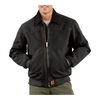 Carhartt Sandstone Santa Fe Jacket   Black, Medium, Model# J14