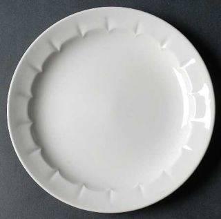 Adams China Chippendale Salad Plate, Fine China Dinnerware   Micratex, All White