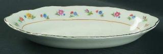 WS George Geo61 Relish, Fine China Dinnerware   Multifloral Rim     Mustard Verg