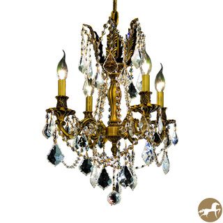 Christopher Knight Home Zurich 4 light Royal Cut Crystal/ French Gold Chandelier (Crystal and aluminumFinish French goldNumber of lights Four (4)Requires 60 watt max bulb (not included)Bulb type E12, 110V 125VIncludes 5 feet of chain/wireDimensions 