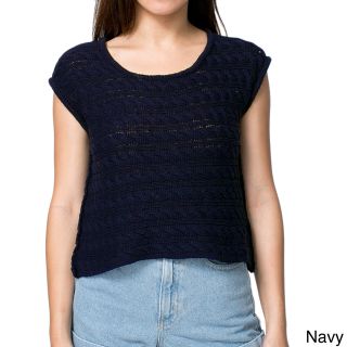 American Apparel Womens Cable Knit Short Sleeve Sweater (one Size)