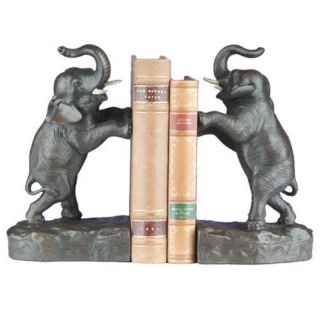 Standing Tall Elephant Bookends Multicolor   0199 B