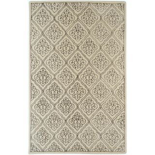 Candice Olson Hand tufted Troyes Contemporary Geometric Wool Rug (5 X 8)