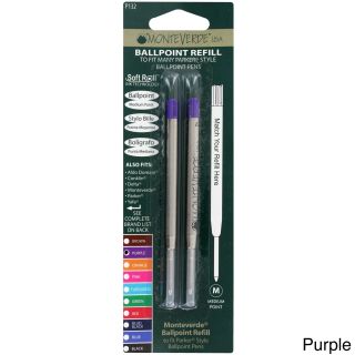 Monteverde Stick Refill For Parker Ball Point Pens (pack Of 2)