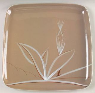 Winfield Desert Dawn Square Chop Plate, Fine China Dinnerware   Brown Background