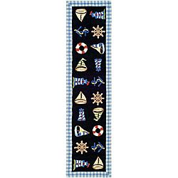 Hand hooked Sailor Black Wool Runner (26 X 10) (BlackPattern Kitchen Due to the dyeing process and difference of monitor colors, some rug colors may vary slightly. O.co tries to accurately represent all rug colors. Please refer to the text above for a de