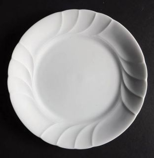 Mikasa Madison Salad Plate, Fine China Dinnerware   Fine China,All White,Swirl R