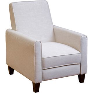 Darvis Fabric Reclining Club Chair, Beige