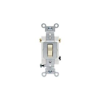 Leviton CS3202I Light Switch, Toggle Switch, Commercial Grade, 20A, 3Way Ivory