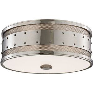 Hudson Valley HV 2206 PN Gaines 3 Light Flush Mount