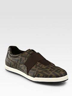 Fendi Slip On Sneaker   Green Brown