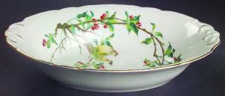 Royal Jackson Cherry Branch 10 Oval Vegetable Bowl, Fine China Dinnerware   Bir