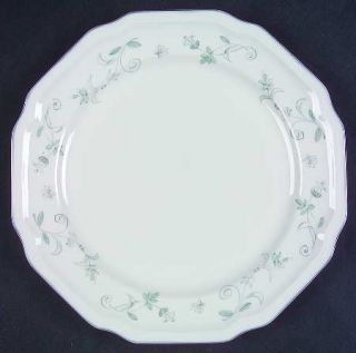 Mikasa Avondale Salad Plate, Fine China Dinnerware   Ultima Plus, Gray/Green Flo