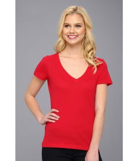 Hurley Solid Perfect V Shirt Womens T Shirt (Red)