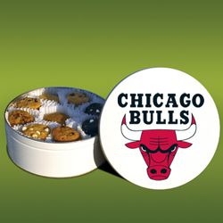 Mrs. Fields Chicago Bulls 96 Nibbler Cookies Tin
