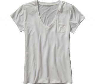 Womens Patagonia Astrid Pocket Tee   White Short Sleeve Shirts