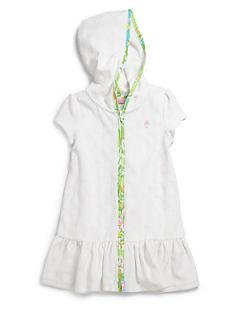 Lilly Pulitzer Kids Girls Cassine Terry Coverup   White