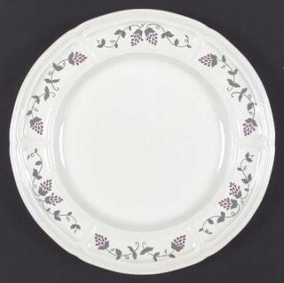 Liberty Hall MarthaS Vineyard Dinner Plate, Fine China Dinnerware   Purple Grap